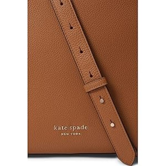 #37 NWT - Kate Spade New York Hudson Pebbled Leather Large Hobo Bag Bungalow - Picture 3 of 12